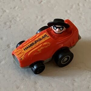 Vintage McDonald’s Hamburglar Pullback Action Toy Car, 1984, Ertl